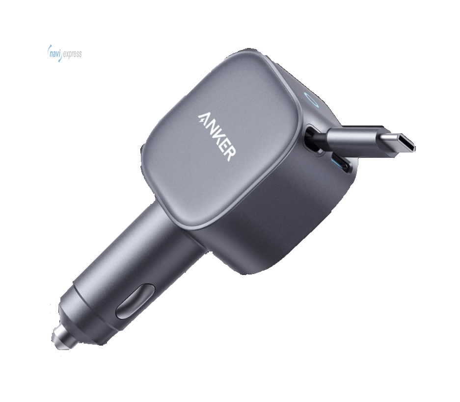 Anker Nano KFZ PKW Ladegerät Autoladegerät 75W, USB-C Port, Integriertes einziehbares USB-C Kabel - Image 4