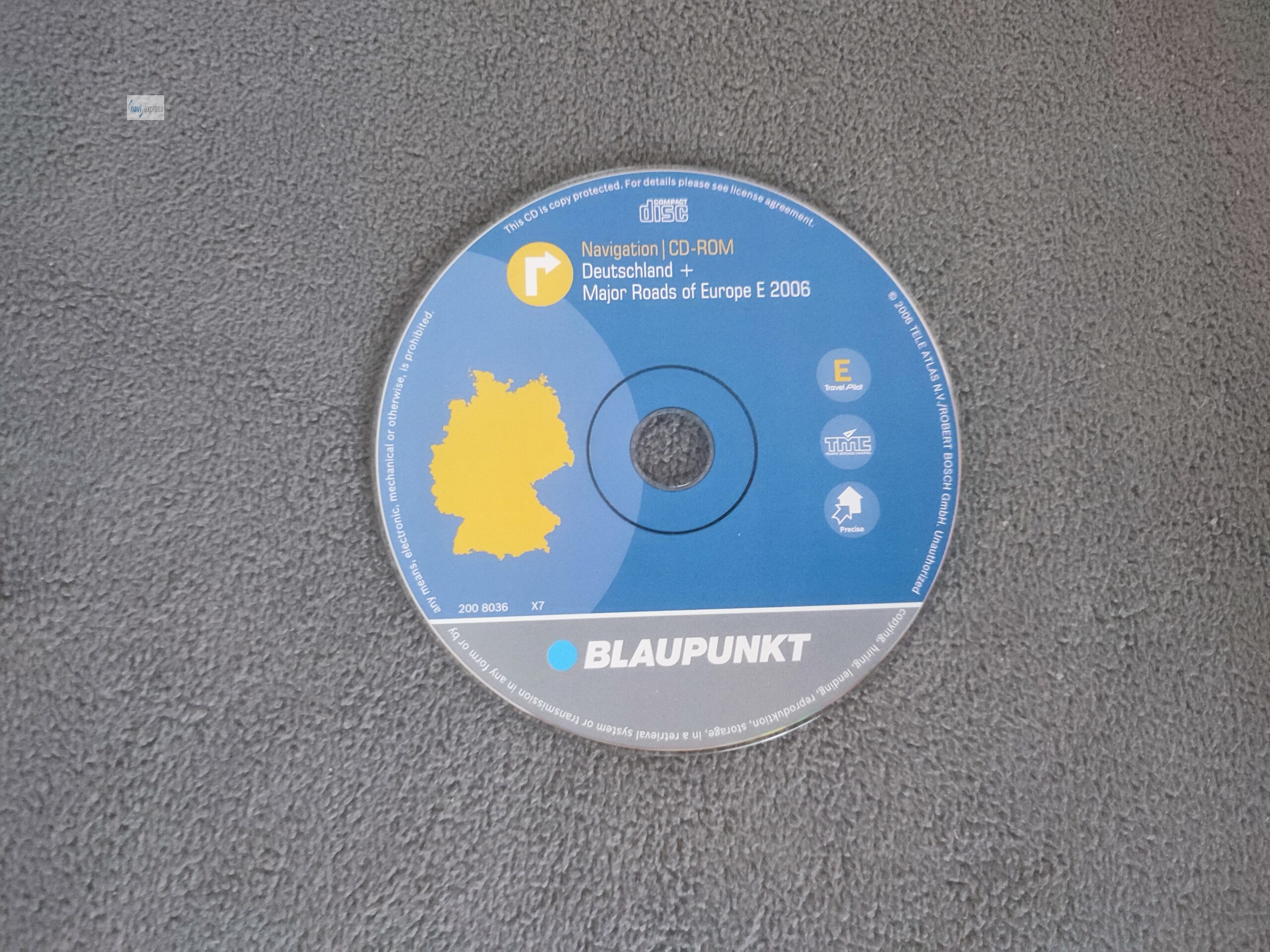 Navigations-CD Blaupunkt TravelPilot E (EX) Deutschland + Major Roads of Europe 2006