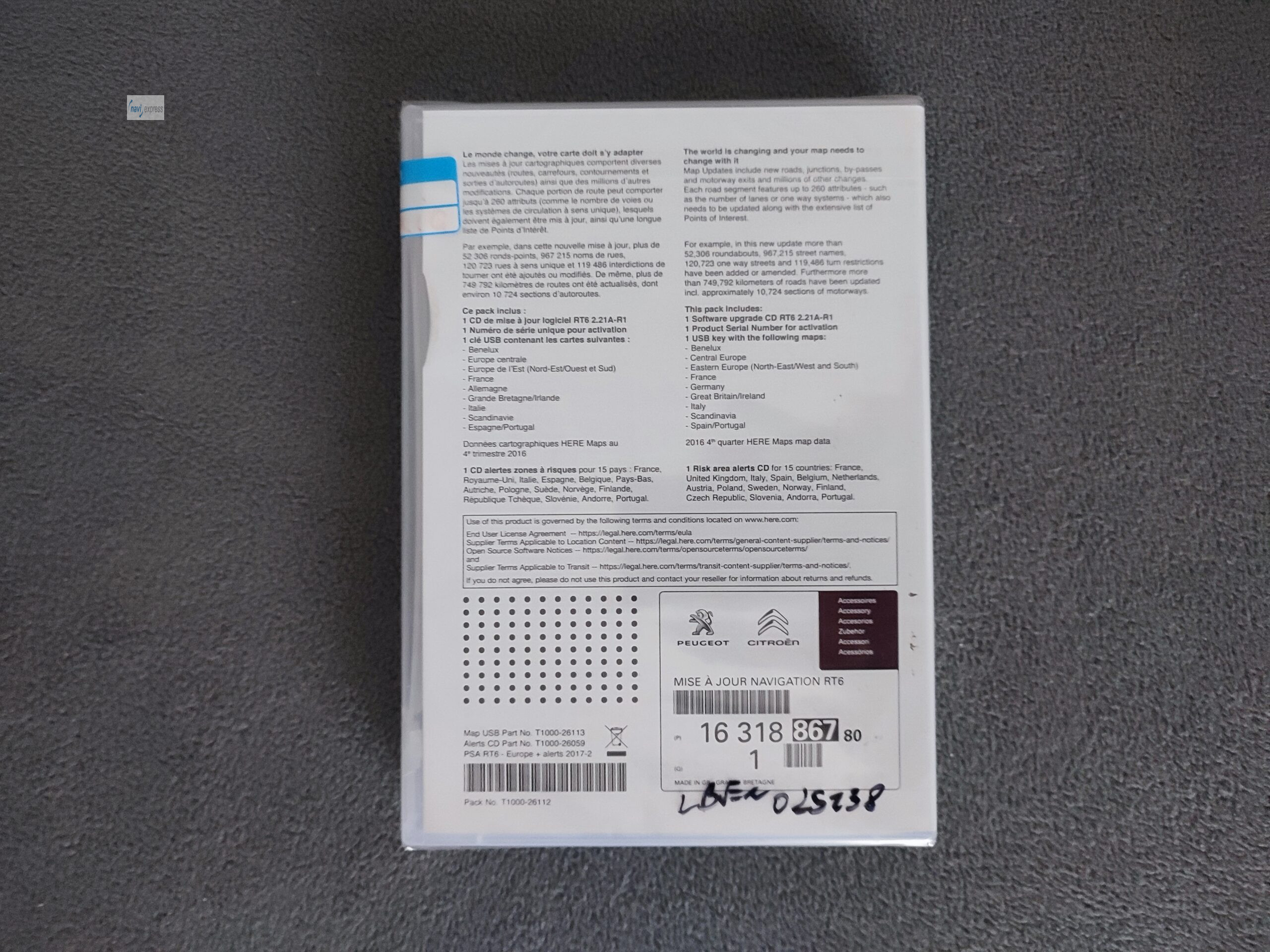 Navigation Update RT6 Peugeot Citroen EUROPA 2017 eMyWay / WIP Nav+ (RT6) – Bild 2