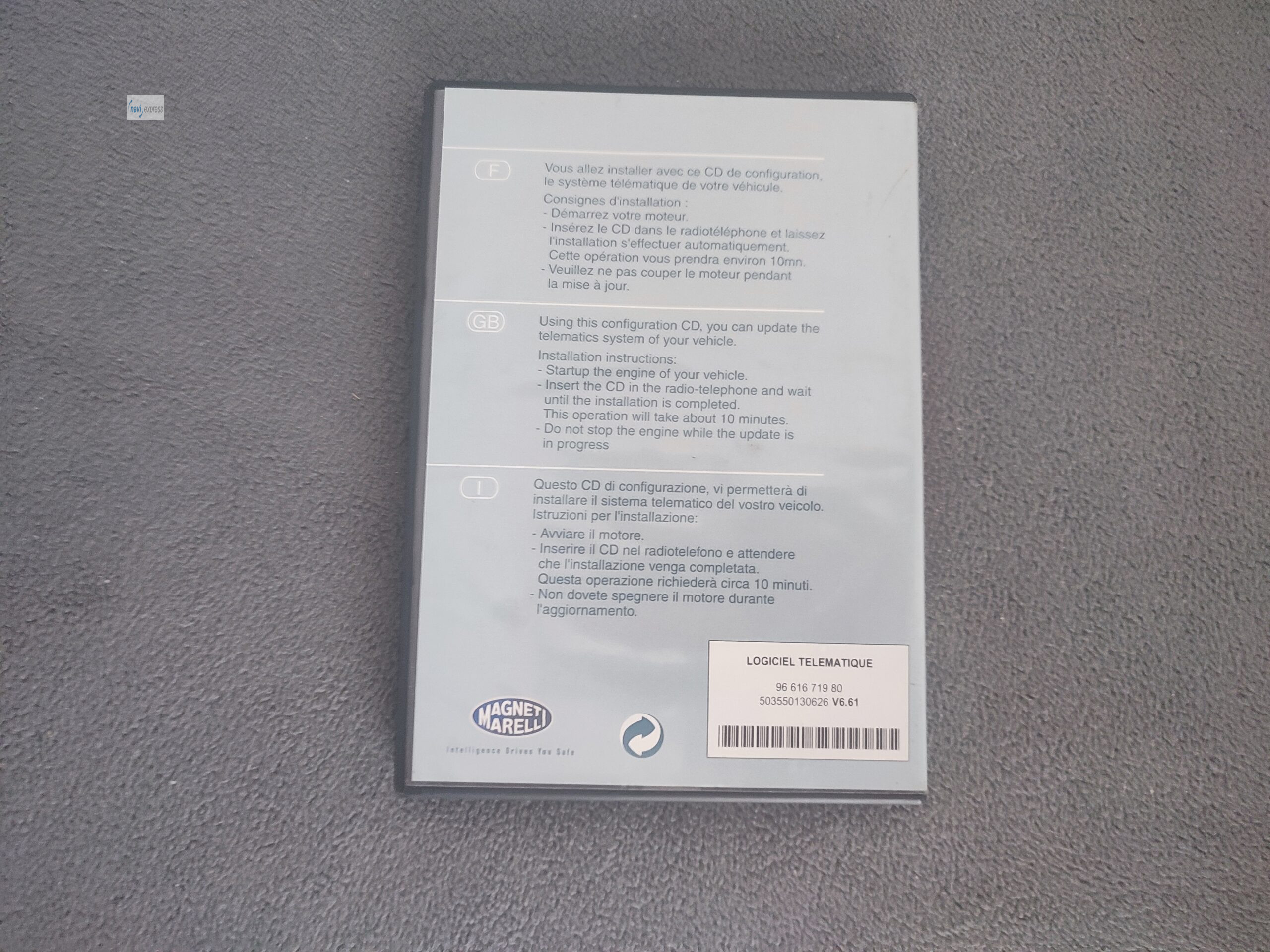 RT3 Software und Sprachen CD 865 SW 6.61 Citroen Peugeot - Image 3