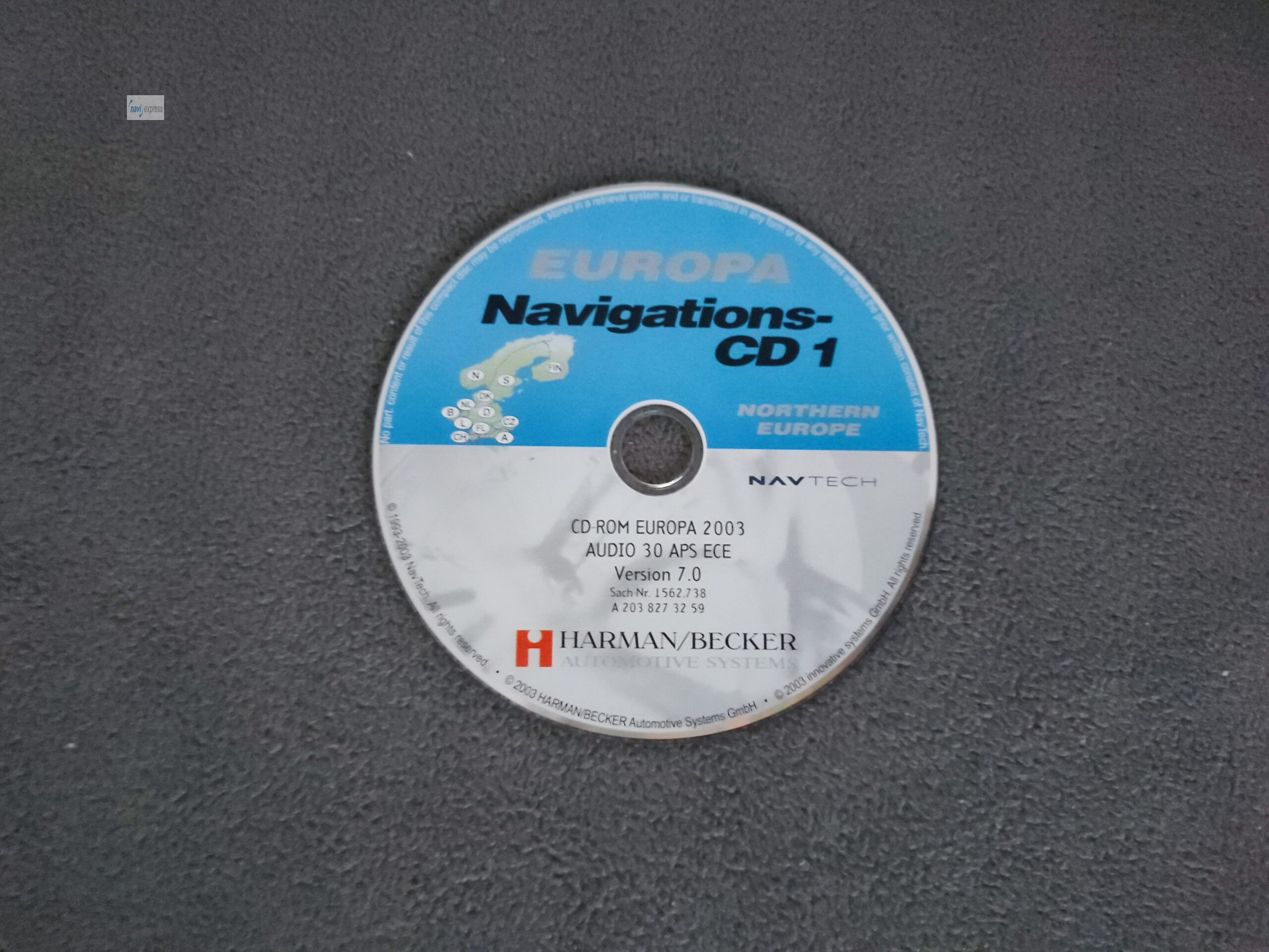 Mercedes-Benz Navigation CD AUDIO 30 APS DEUTSCHLAND NORDEUROPA 2003 Version 7.0