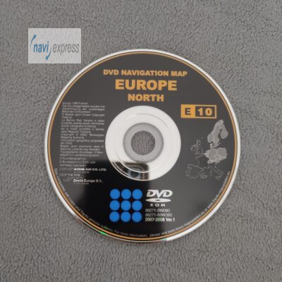 Navi DVD Toyota TNS600 & TNS700 Deutschland Nordeuropa 2007/2008
