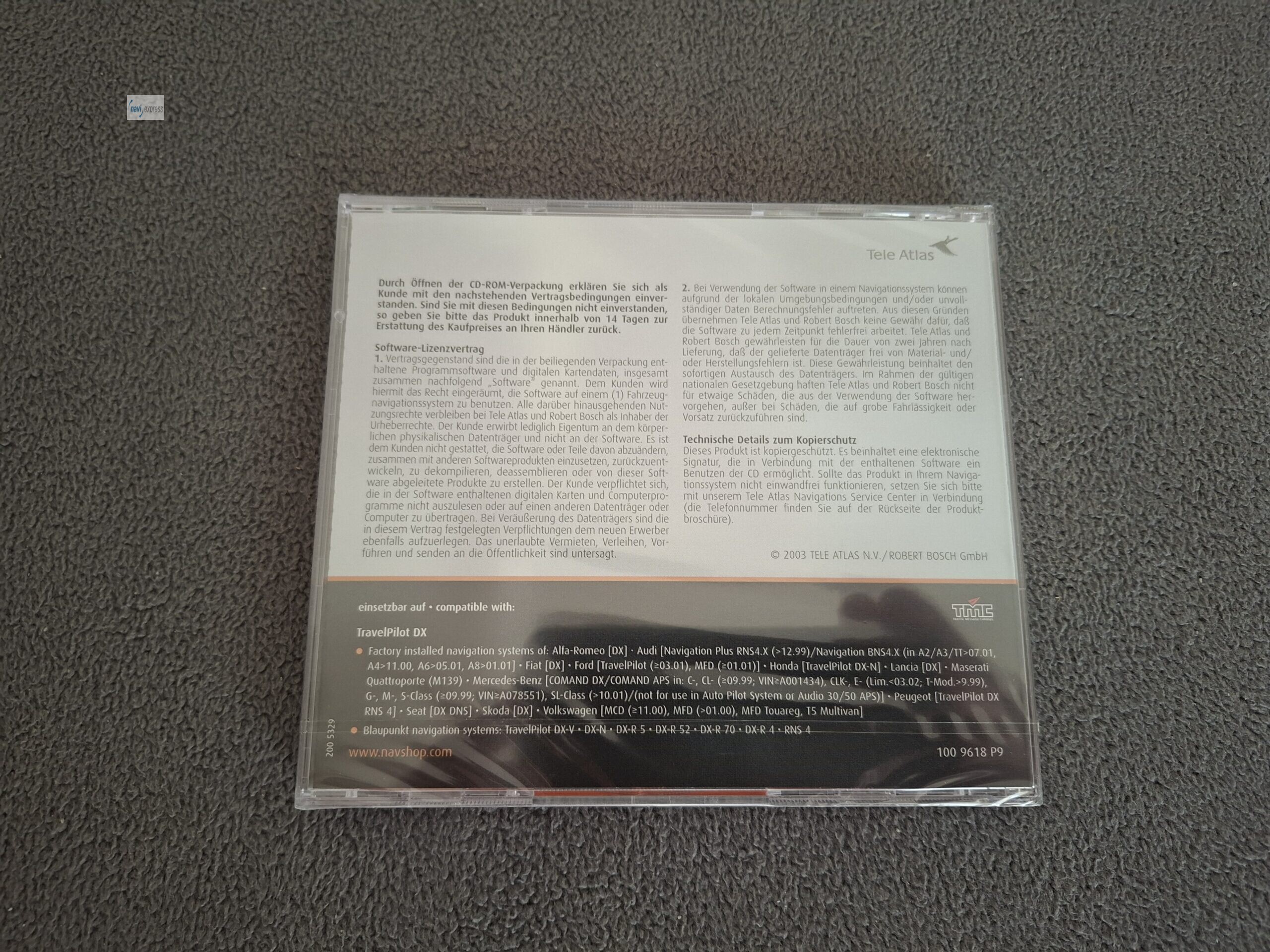Navigation CD NEU Blaupunkt Travelpilot DX DEUTSCHLAND 2004 – Bild 3