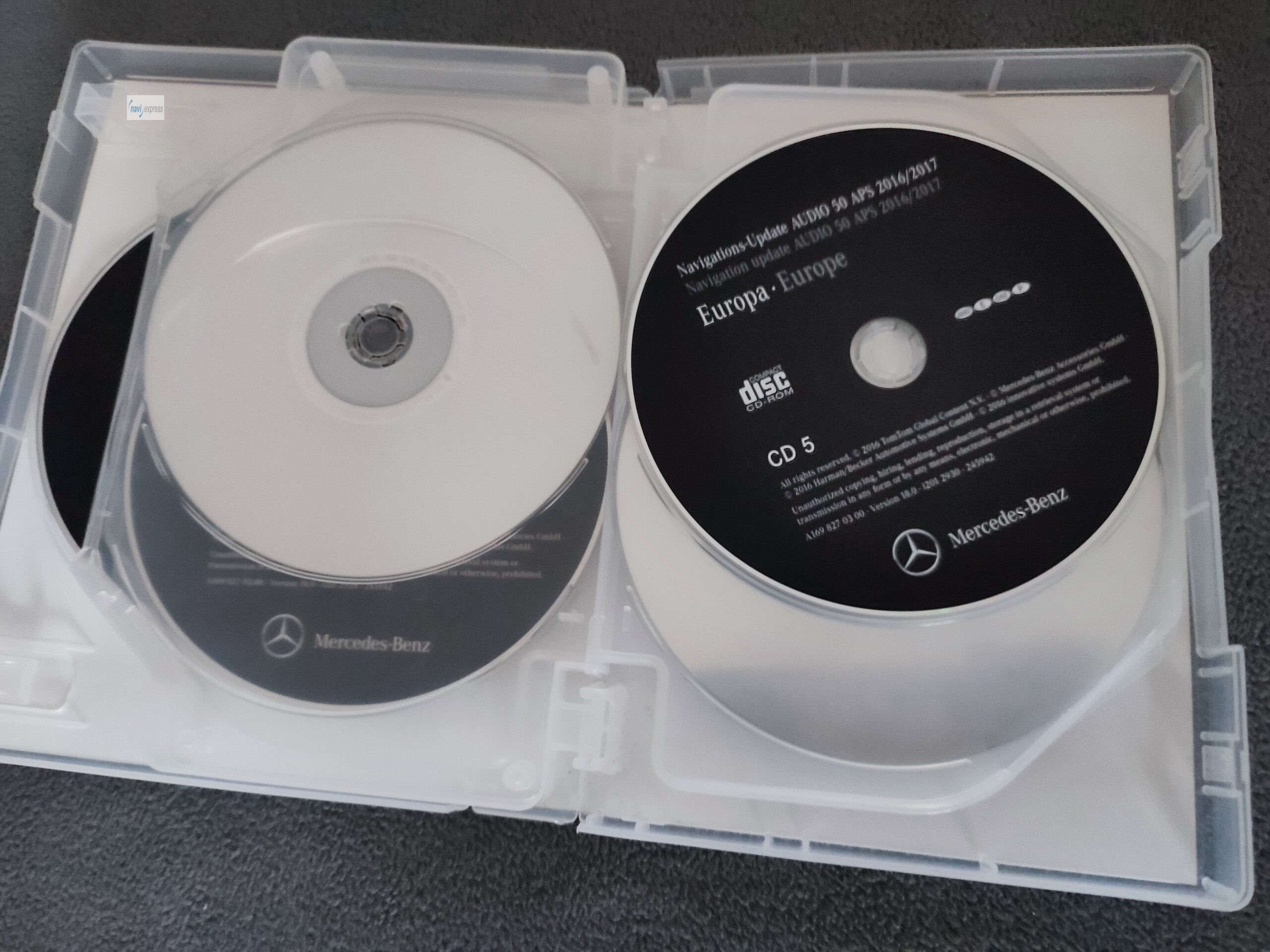 Mercedes Navigation CD Set Audio 50 APS NTG2 Europa 2016/2017 Version 18.0 – Bild 6