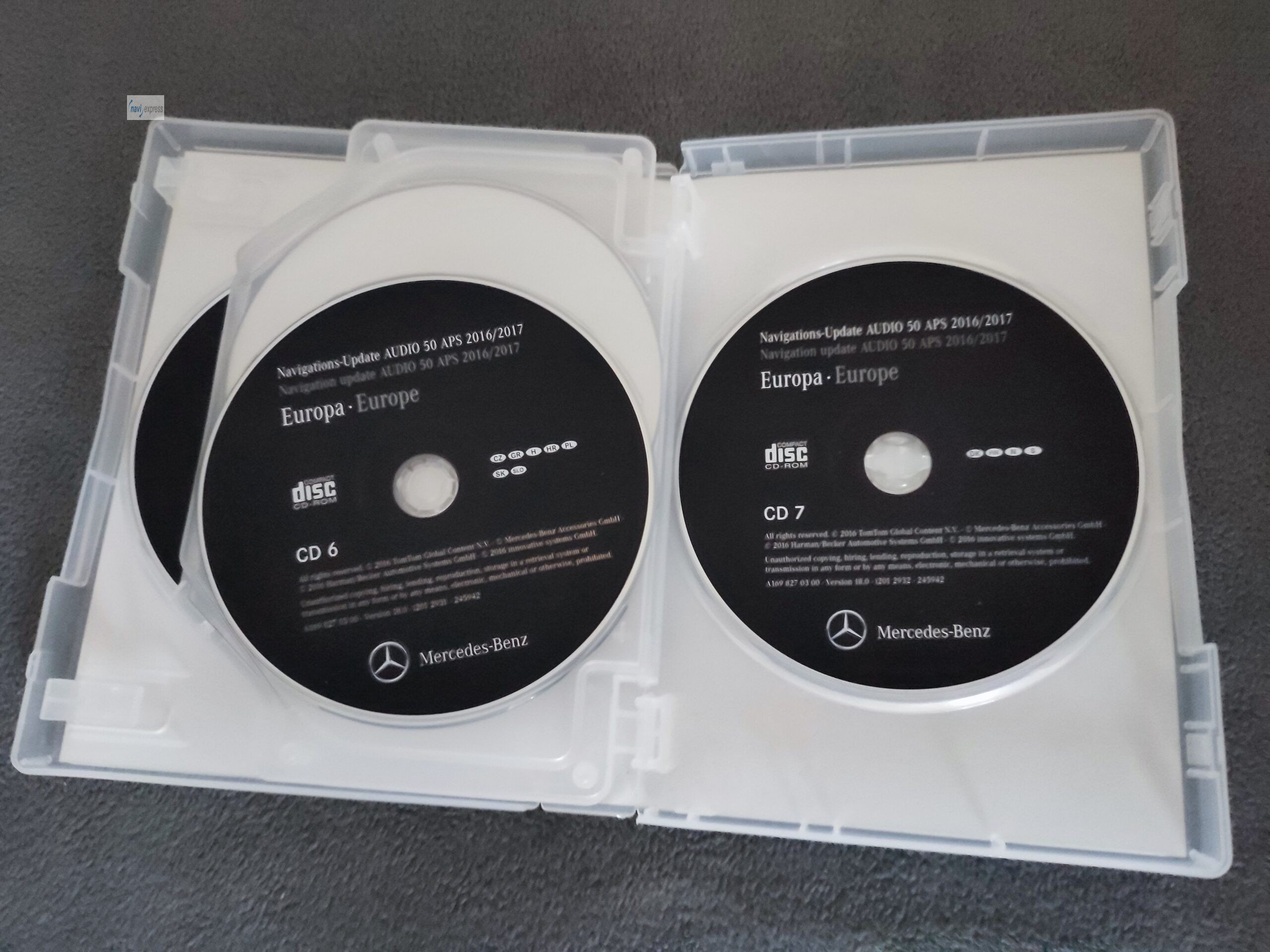 Mercedes Navigation CD Set Audio 50 APS NTG2 Europa 2016/2017 Version 18.0 – Bild 7