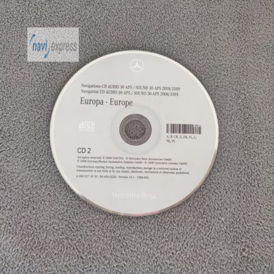 Mercedes-Benz Navigation CD AUDIO 30 APS CD2 Deutschland Alpen 2008/2009 Version 10.1