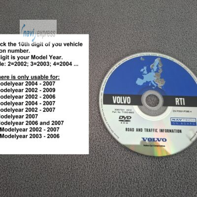Volvo RTI Navigation DVD Deutschland Westeuropa 2003