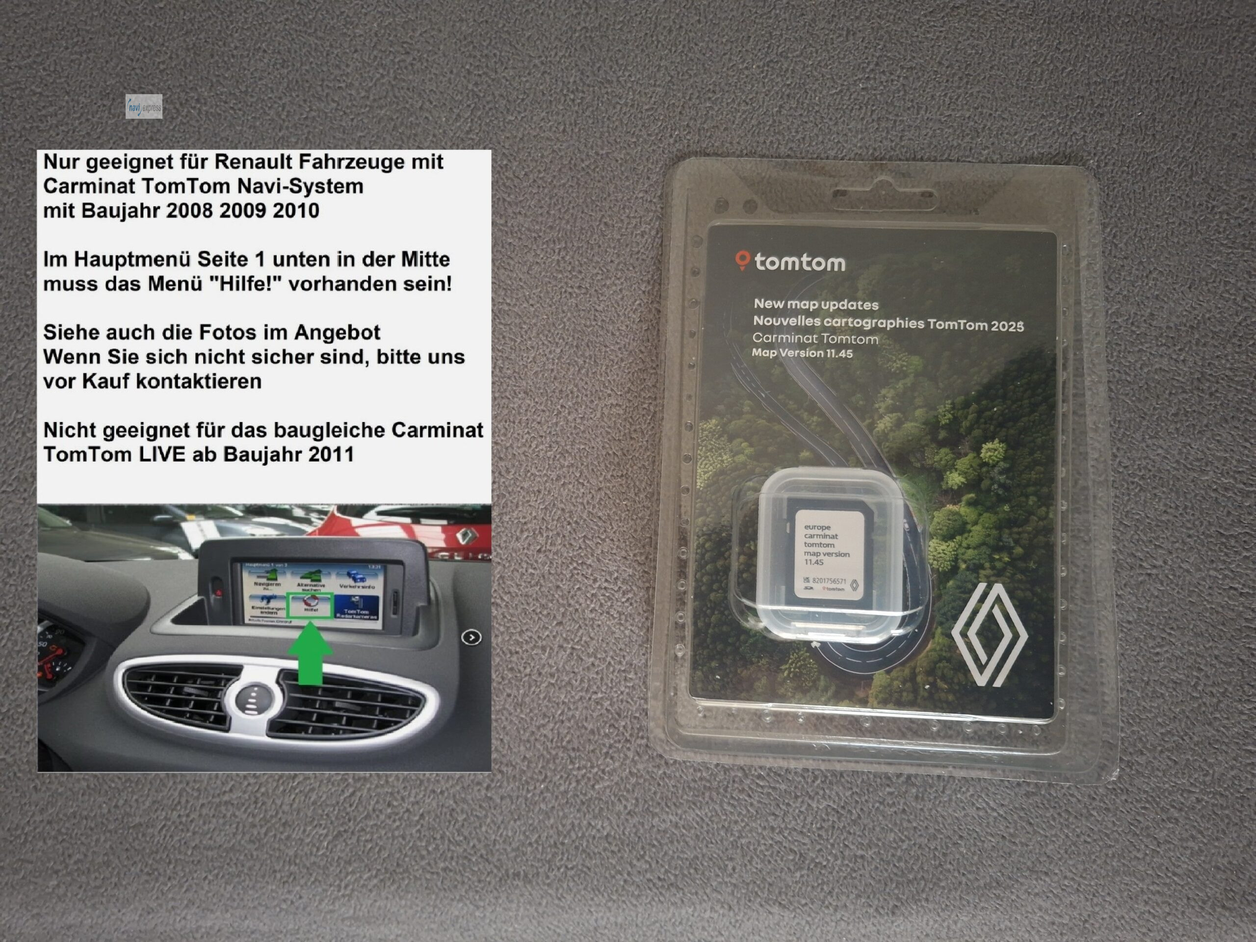 Renault Carminat TomTom Navi SD Karte Europa 2025 Map Version 11.45 (NEU)