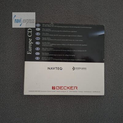 BECKER Navi CD Set Indianapolis (Pro) Deutschland Westeuropa 2004 Version 1.01