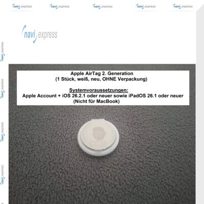 APPLE AIRTAG 2. GENERATION 1 STÜCK WEIß NEU ORIGINAL
