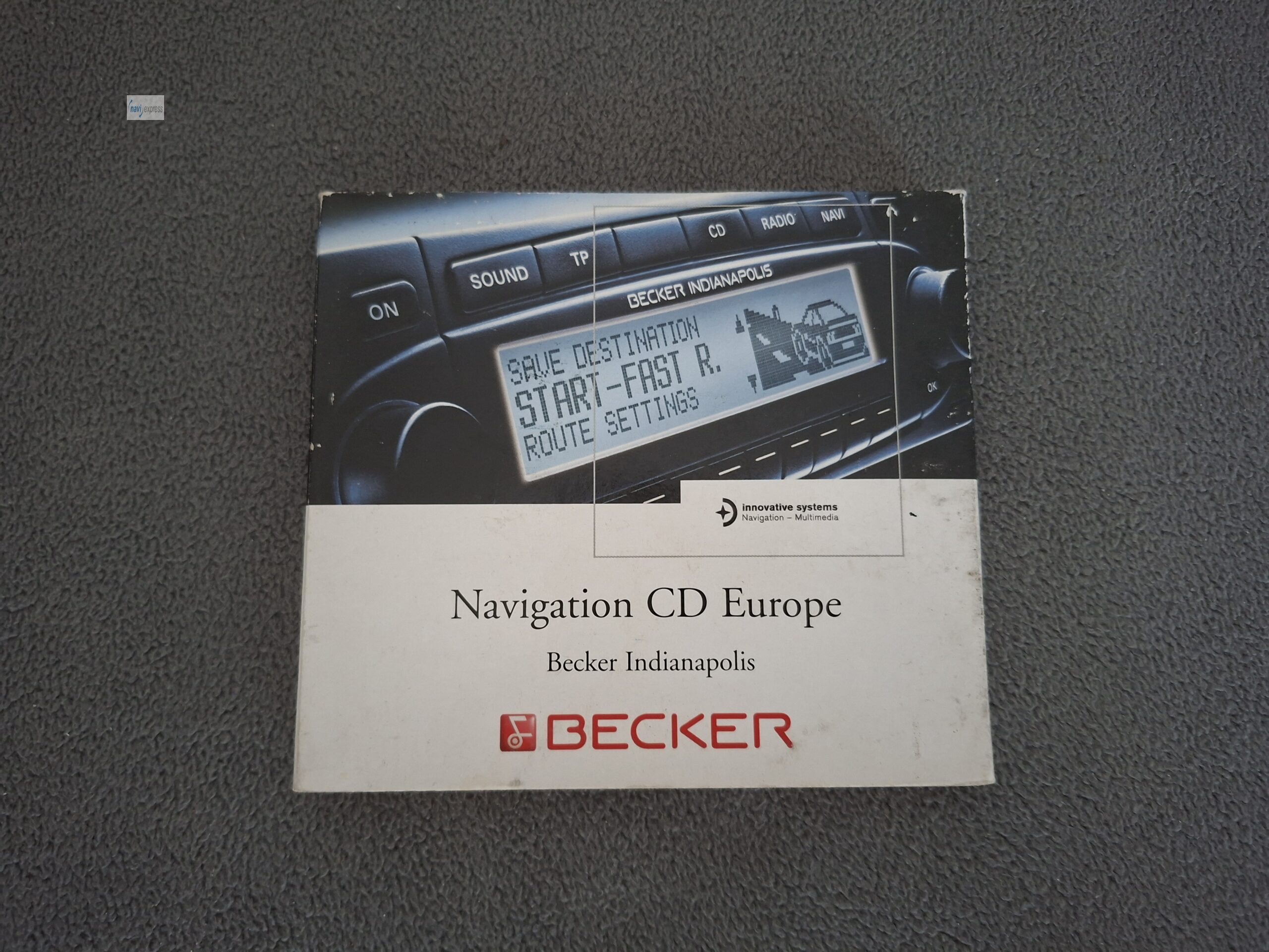 BECKER Navi CD Set Indianapolis (Pro) Deutschland Westeuropa 2004 Version 1.01