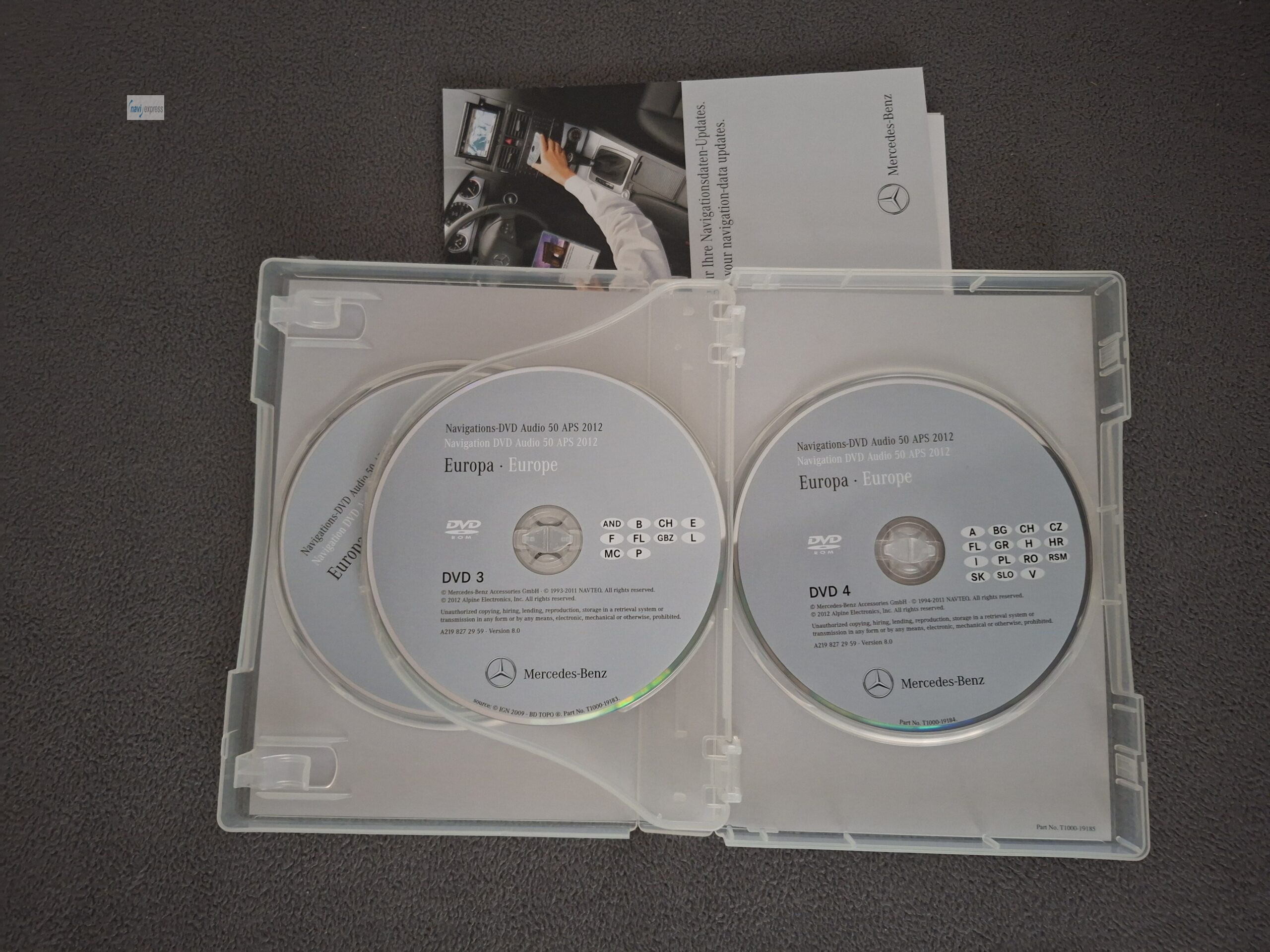 Mercedes-Benz Navi DVD Set AUDIO 50 APS NTG2.5 Europa 2012 – Bild 5