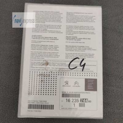 Navi SD Karte Citröen Peugeot MY WAY / WIP NAV Europa 2016 (NEU)