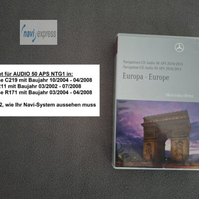 Mercedes-Benz Navi CD Set Audio 50 APS NTG1 Europa 2010/2011