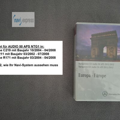 Mercedes-Benz Navi CD Set Audio 50 APS NTG1 Europa 2011/2012
