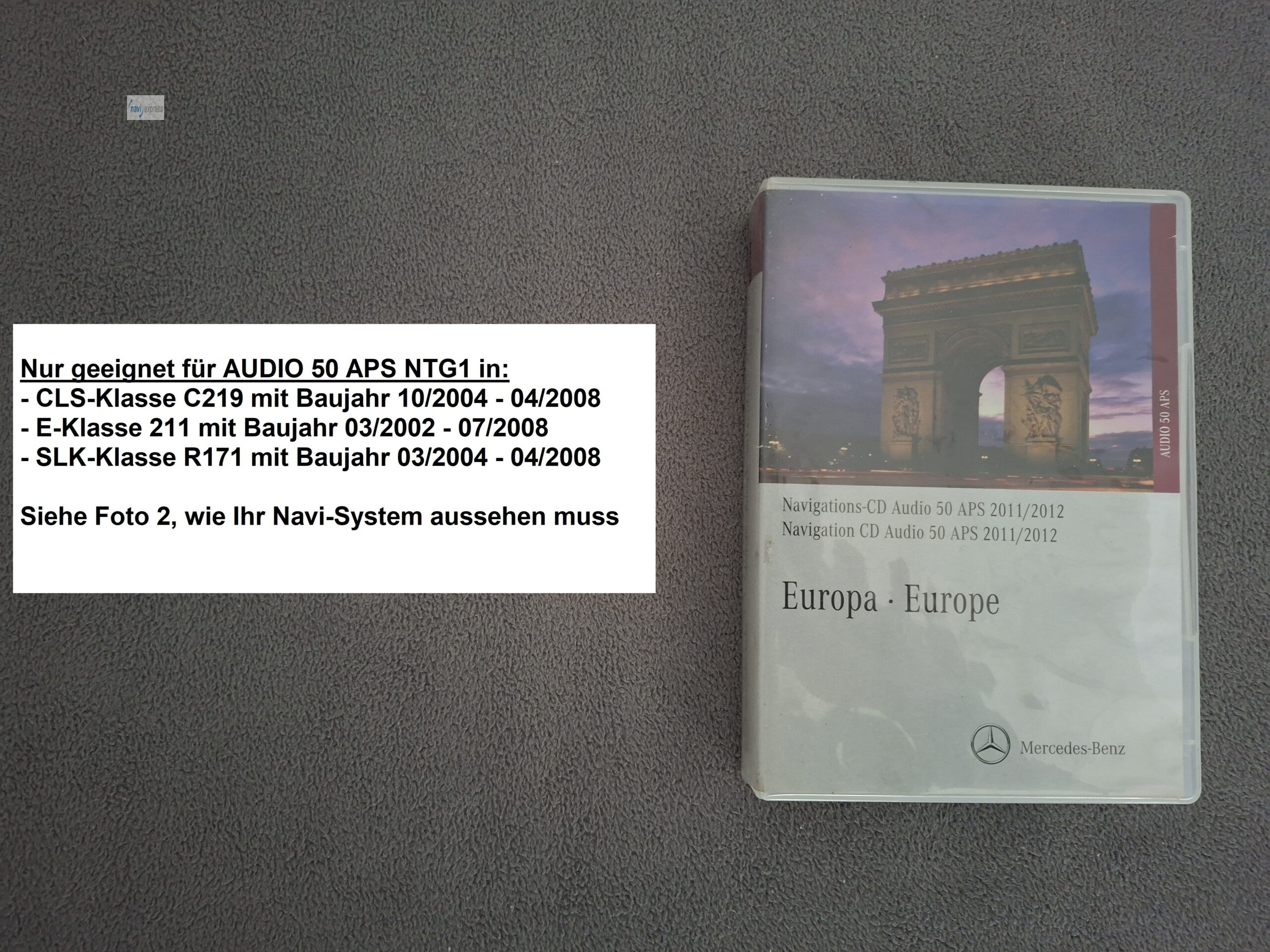 Mercedes-Benz Navi CD Set Audio 50 APS NTG1 Europa 2011/2012