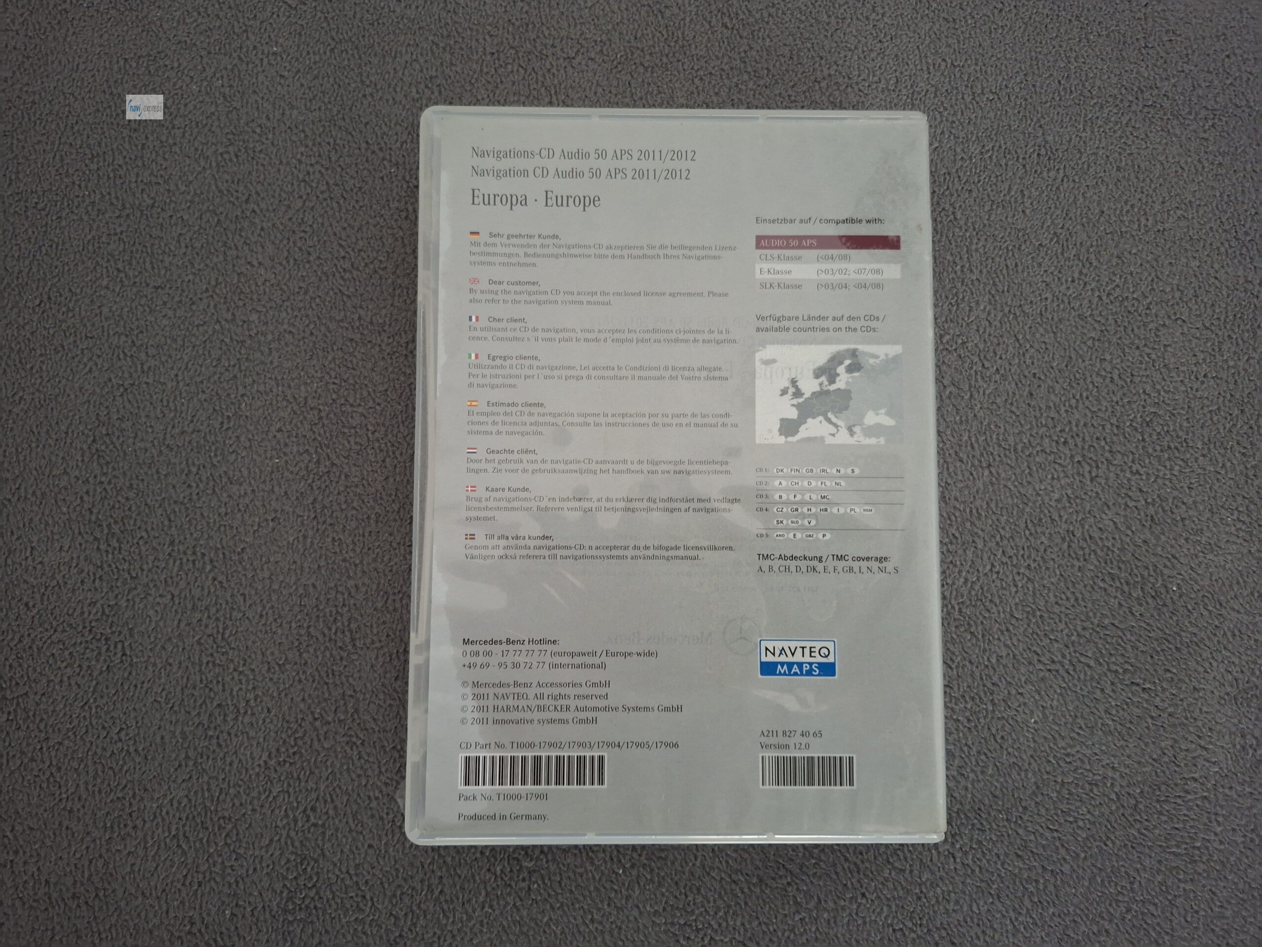 Mercedes-Benz Navi CD Set Audio 50 APS NTG1 Europa 2011/2012 – Bild 3