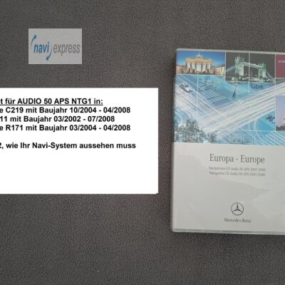 Mercedes-Benz Navi CD Set Audio 50 APS NTG1 Europa 2007/2008