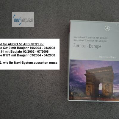 Mercedes-Benz Navi CD Set Audio 50 APS NTG1 Europa 2010/2011