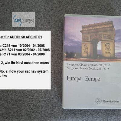 Mercedes-Benz Navi CD Set Audio 50 APS NTG1 Europa 2011/2012
