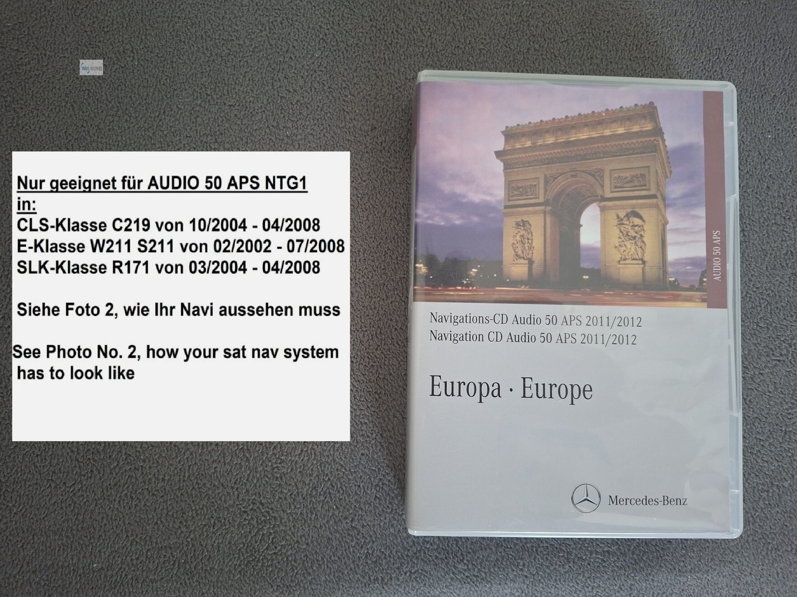 Mercedes-Benz Navi CD Set Audio 50 APS NTG1 Europa 2011/2012