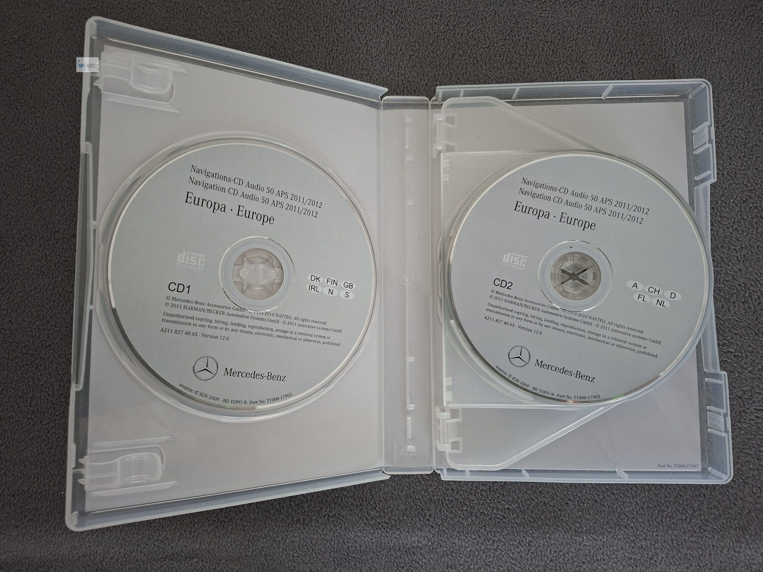 Mercedes-Benz Navi CD Set Audio 50 APS NTG1 Europa 2011/2012 - Image 4