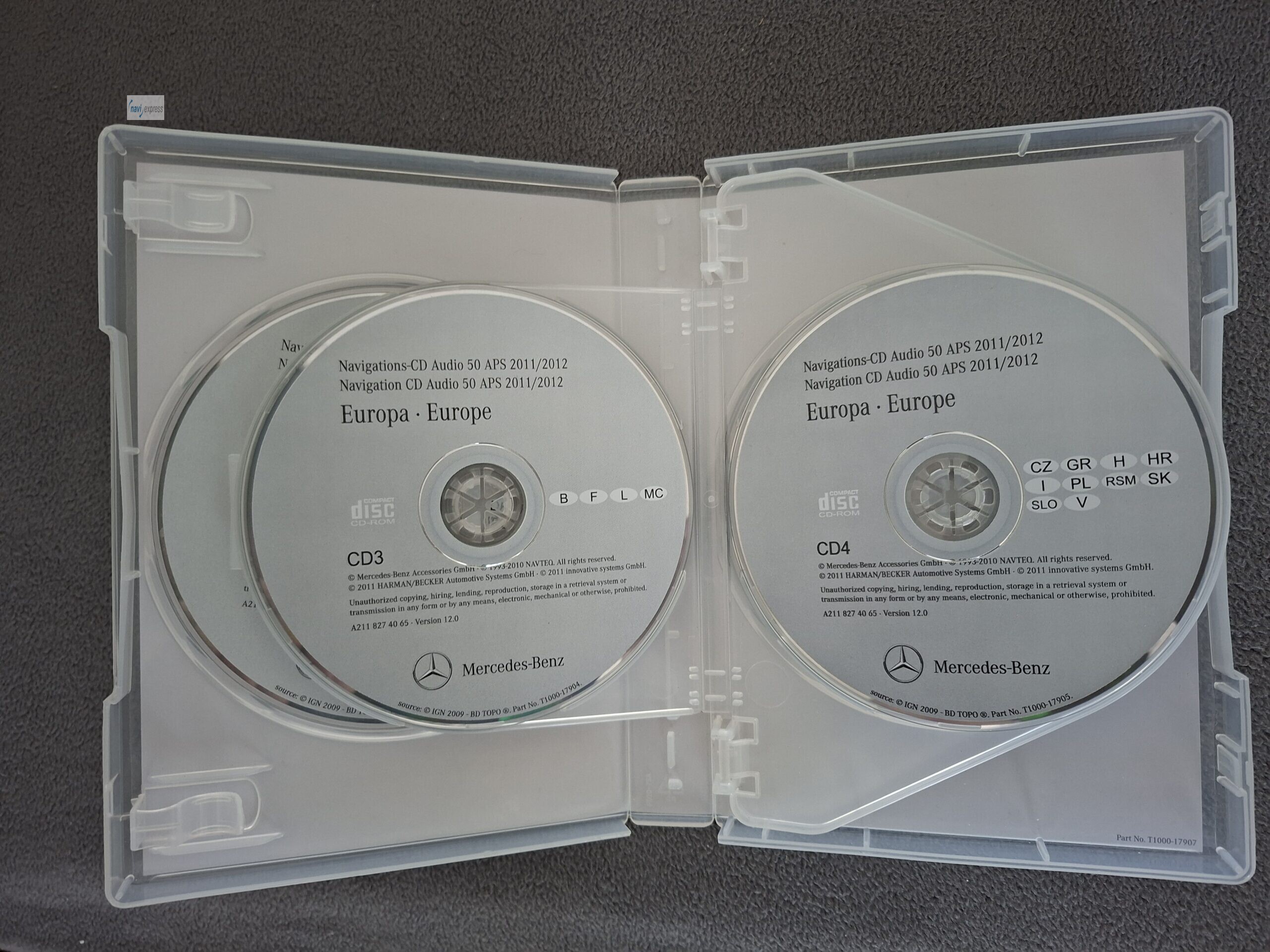 Mercedes-Benz Navi CD Set Audio 50 APS NTG1 Europa 2011/2012 - Image 5