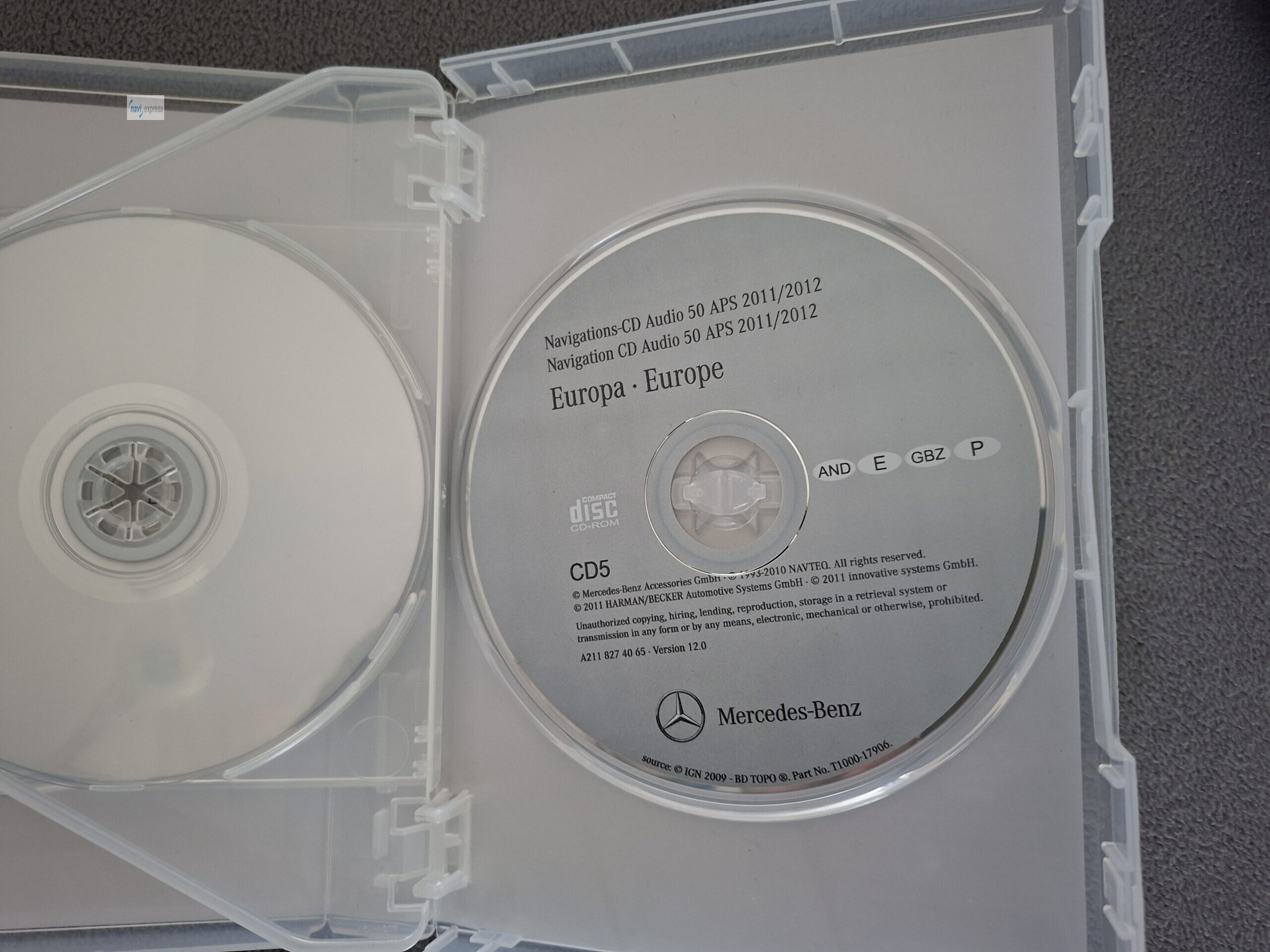 Mercedes-Benz Navi CD Set Audio 50 APS NTG1 Europa 2011/2012 - Image 6