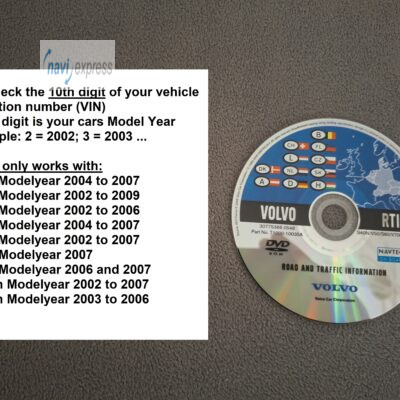 Volvo RTI Navigation DVD Deutschland Benelux Österreich Schweiz 2005/2006