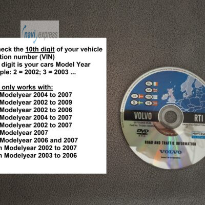 Volvo RTI Navigation DVD Skandinavien Great Britain Ireland 2005/2006