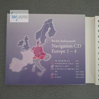 Navi CD Set Becker Indianapolis (Pro) Deutschland Westeuropa 2005 Version 2.0