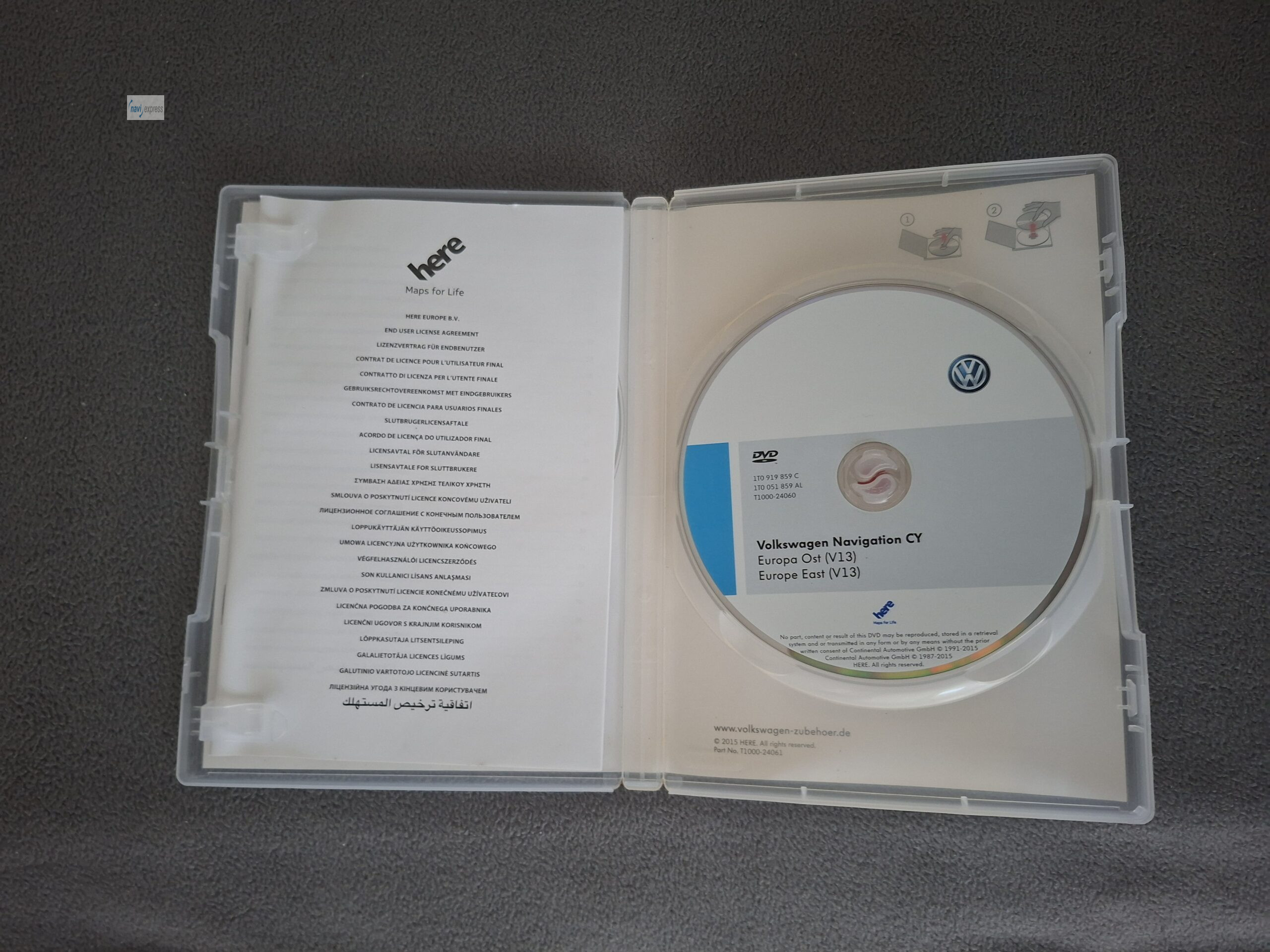Volkswagen Navigation CY DVD Europa Ost Deutschland V13 von 2016 – Bild 3