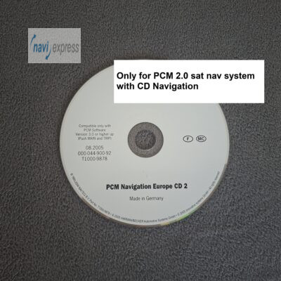 Porsche PCM 2.0 Navigation CD France Monaco Maps from 08/2005