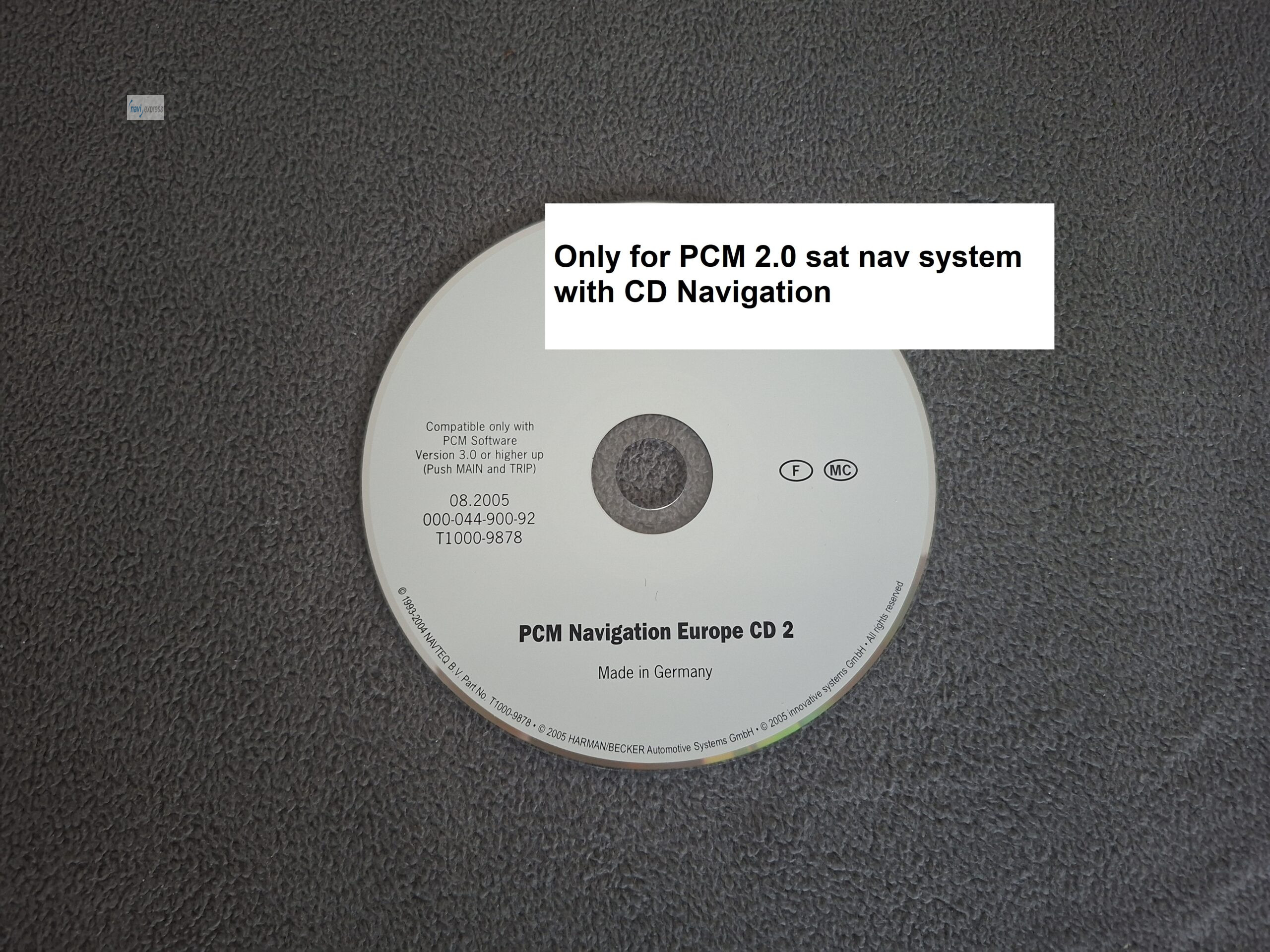 Porsche PCM 2.0 Navigation CD France Monaco Maps from 08/2005