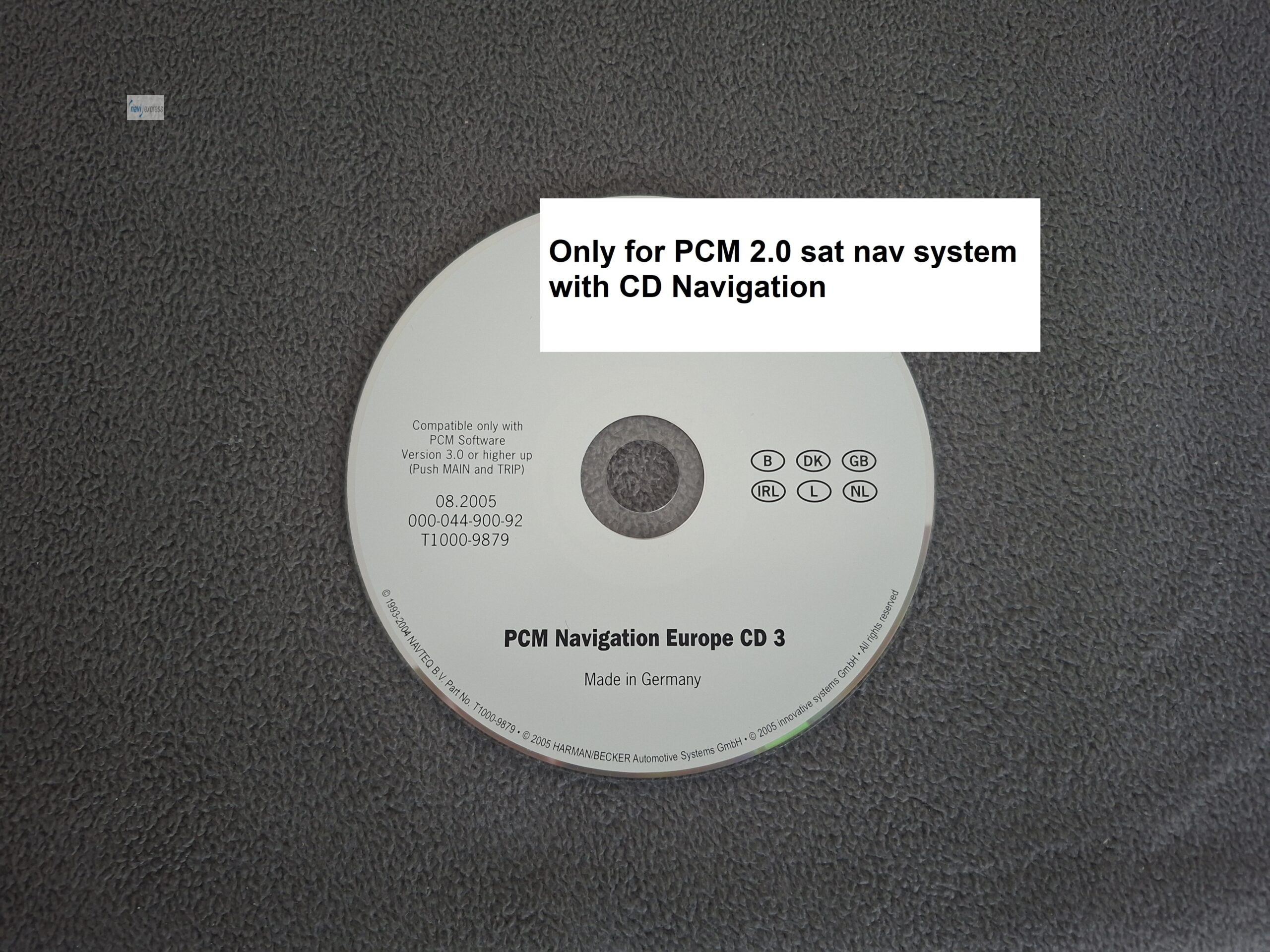 Porsche PCM 2.0 Navigation CD BENELUX Denmark GB IRE from 08/2005