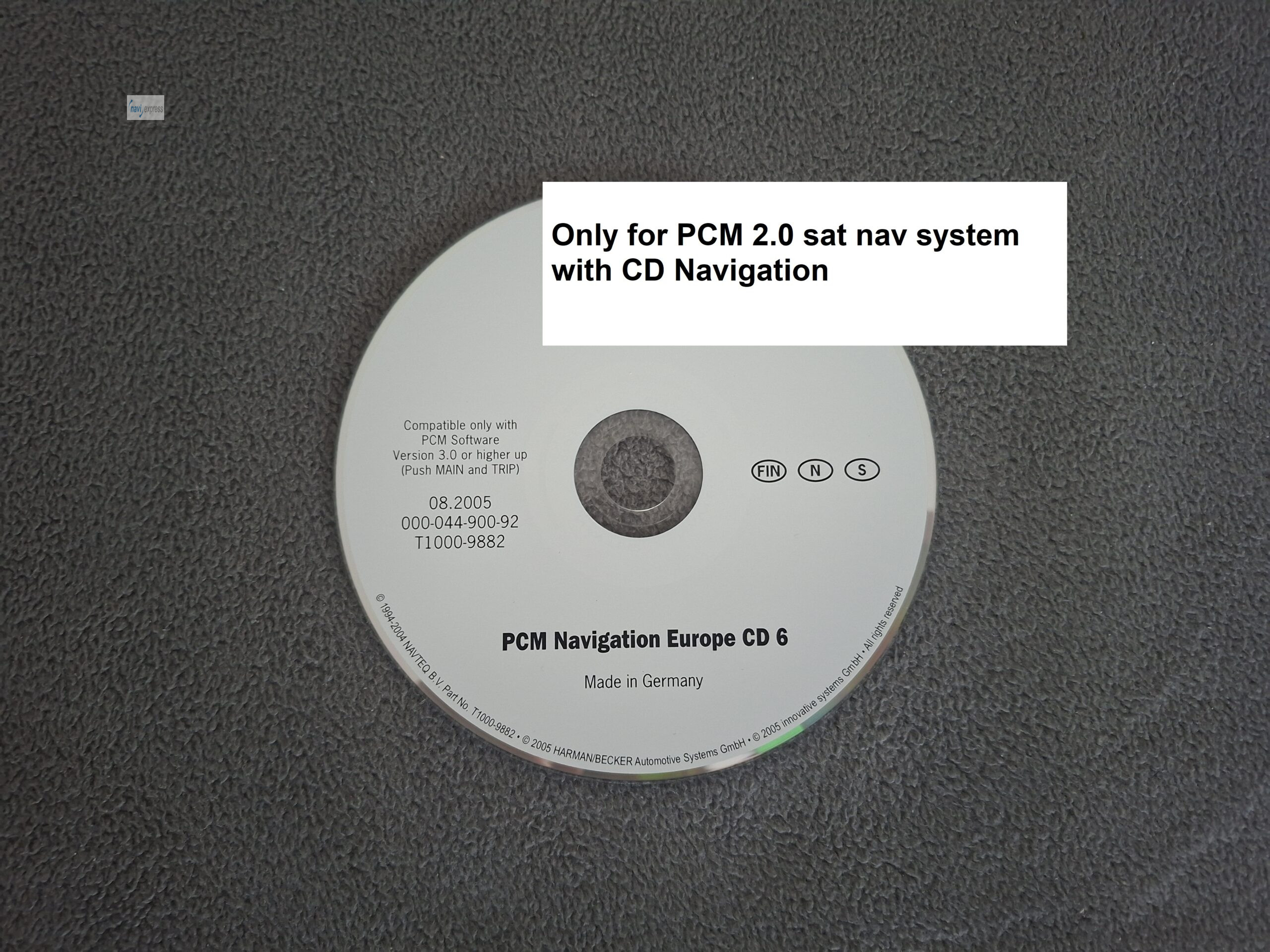 Porsche PCM 2.0 Navigation CD Finland Norway Sweden 2005