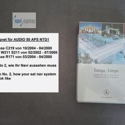 Mercedes-Benz Navi CD Set Audio 50 APS NTG1 Europa 2004/2005 V4.0