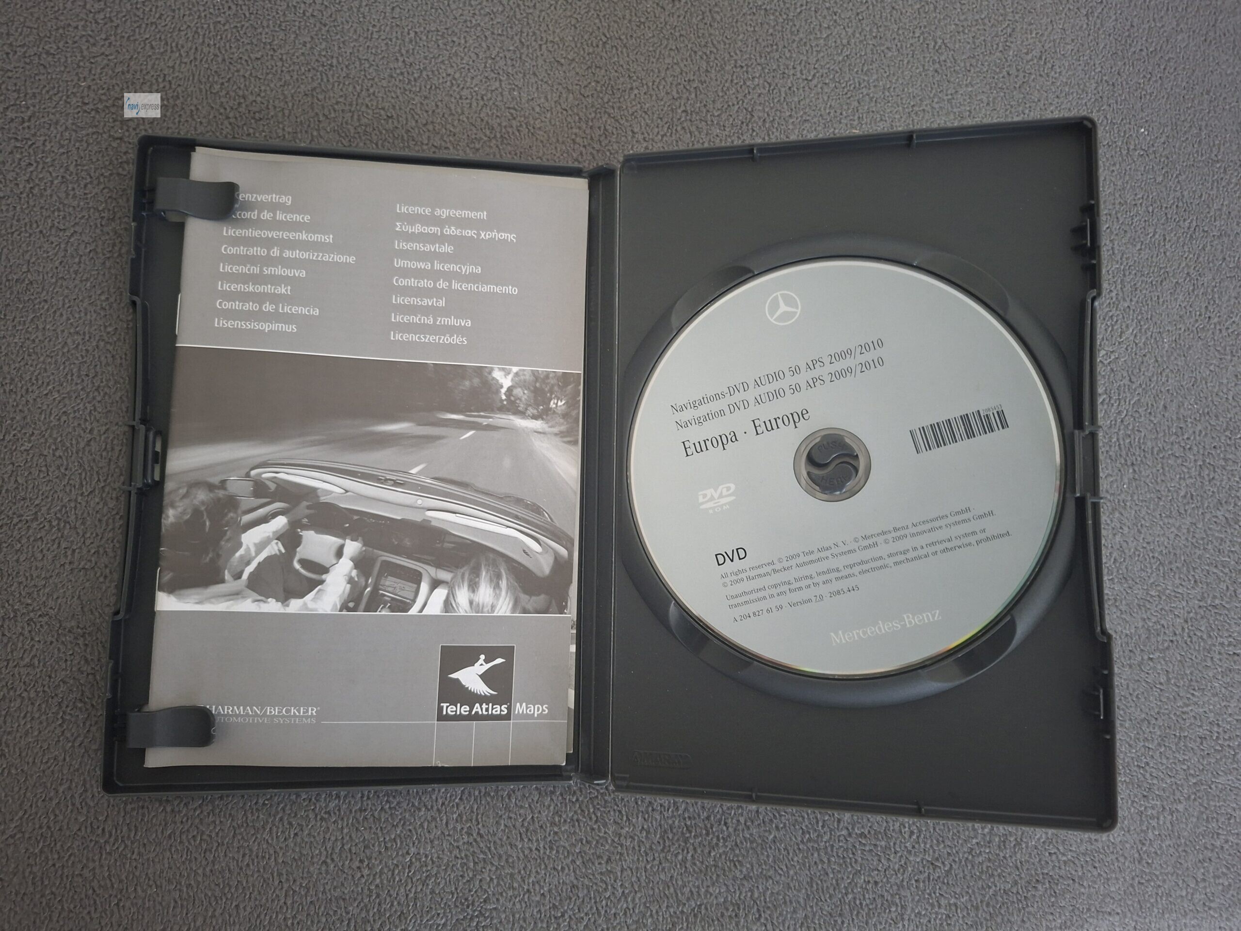 Mercedes-Benz Navigation DVD für AUDIO 50 APS NTG4-204 EUROPA 2009/2010 – Bild 3