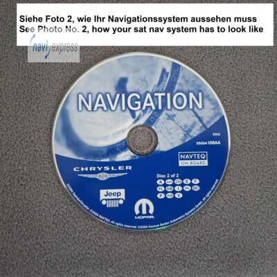 Navi CD RB3 CHRYSLER JEEP CD2 FRANCE ESPANA ALPEN GB ITALIA PORTUGAL 2004