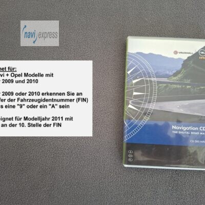 Opel CD 500 Navi CD Österreich Schweiz 2009/2010 (nur für Modelljahr 2009 & 2010)