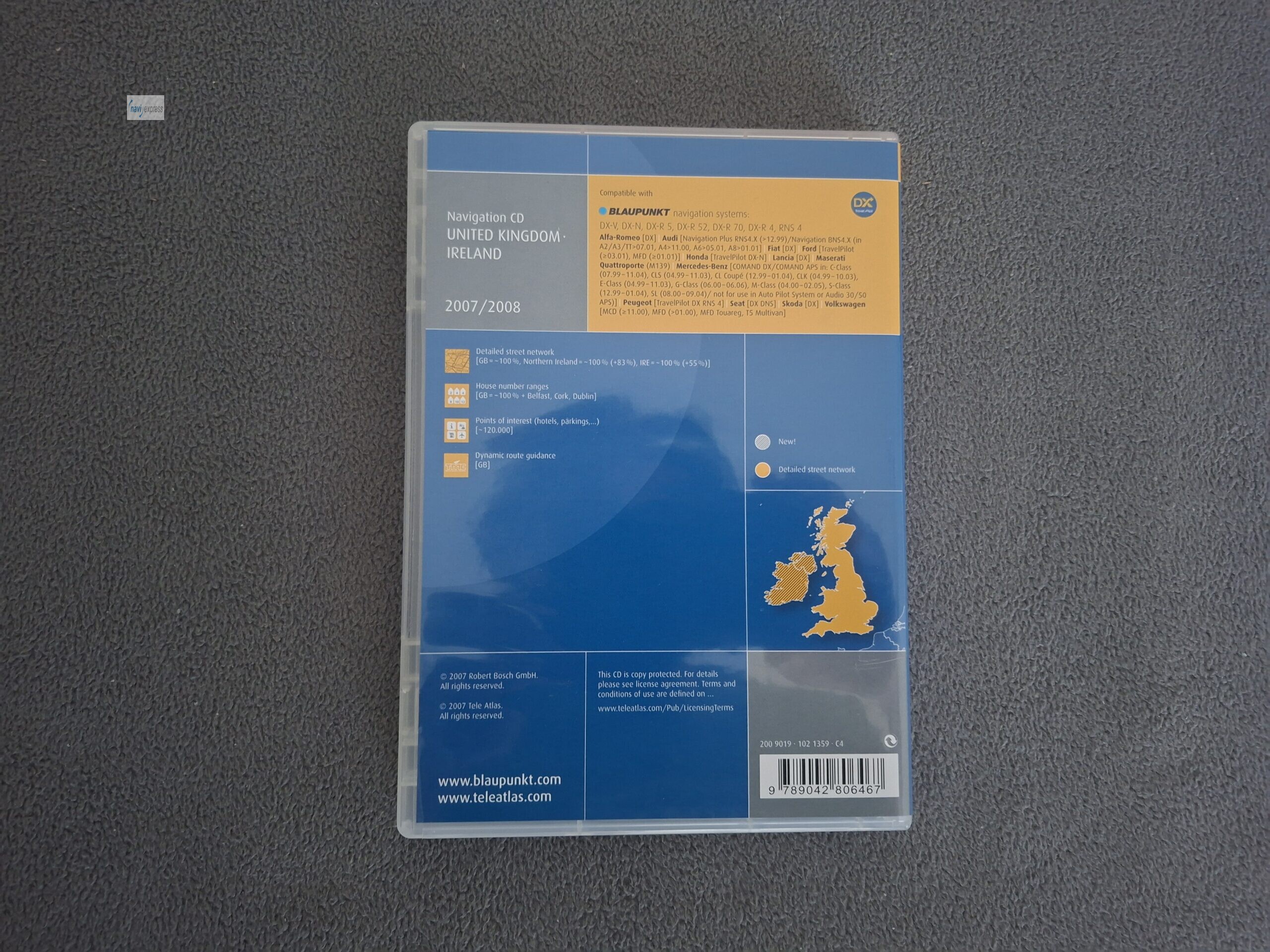 Navigation CD Blaupunkt Travelpilot DX United Kingdom Ireland 2007/2008 DX – Bild 3