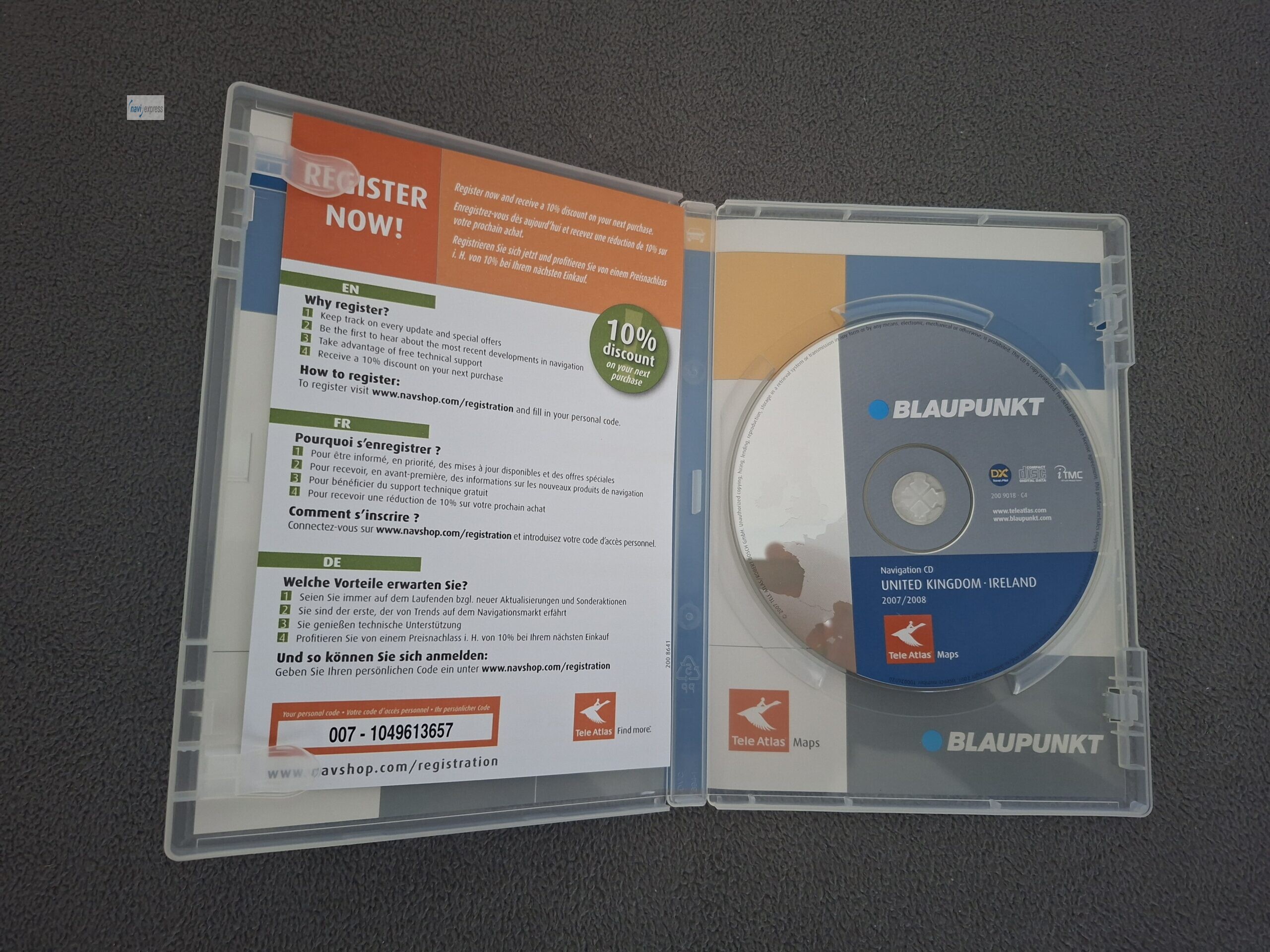 Navigation CD Blaupunkt Travelpilot DX United Kingdom Ireland 2007/2008 DX – Bild 4