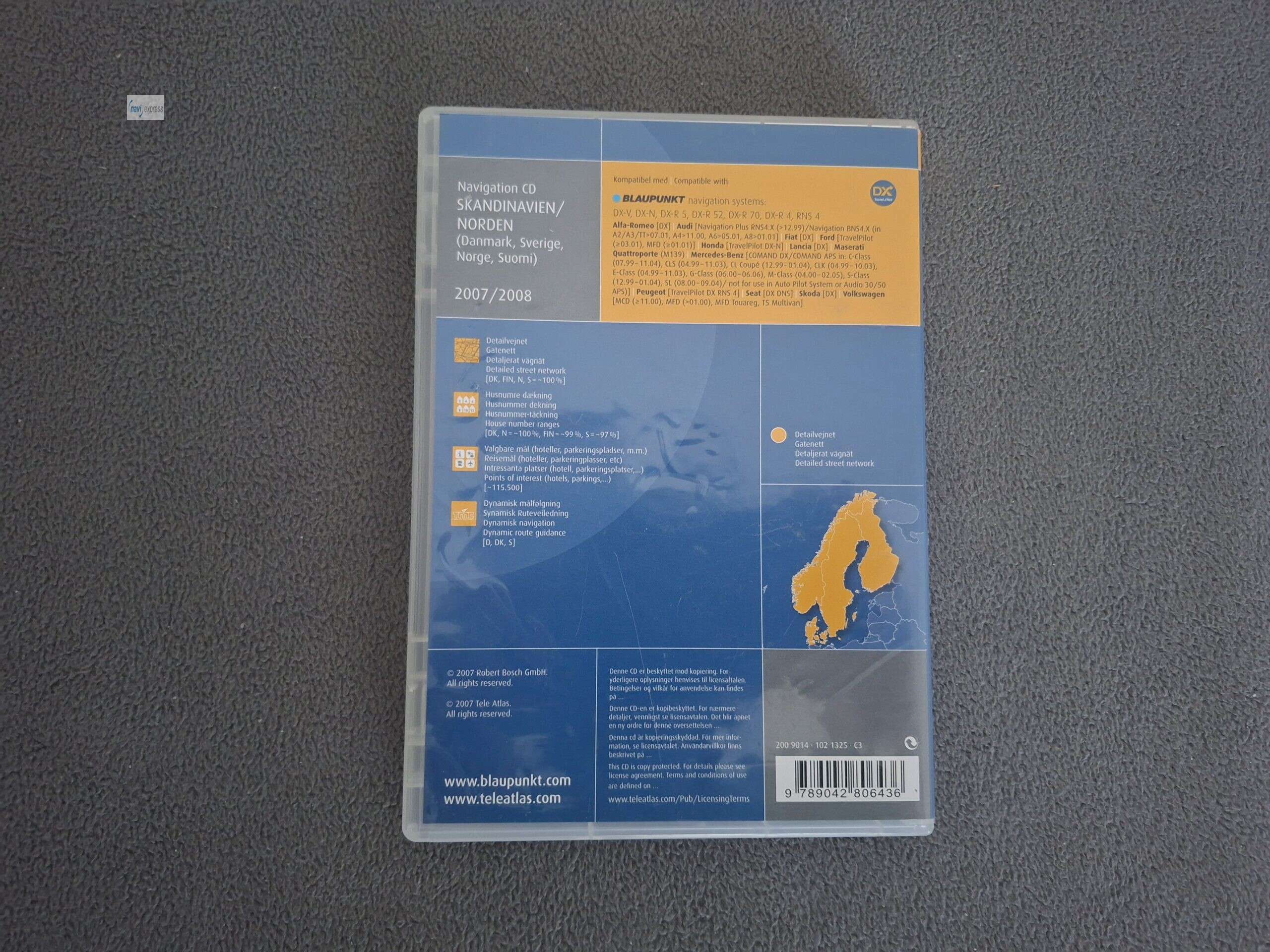 Navigation CD Blaupunkt Travelpilot DX Skandinavien Scandinavia 2007/2008 DX – Bild 3