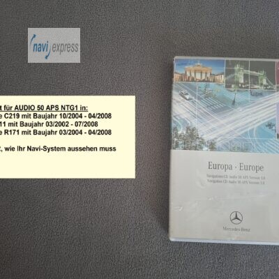 Mercedes-Benz Navi CD Set Audio 50 APS NTG1 Europa 2004 V3.0