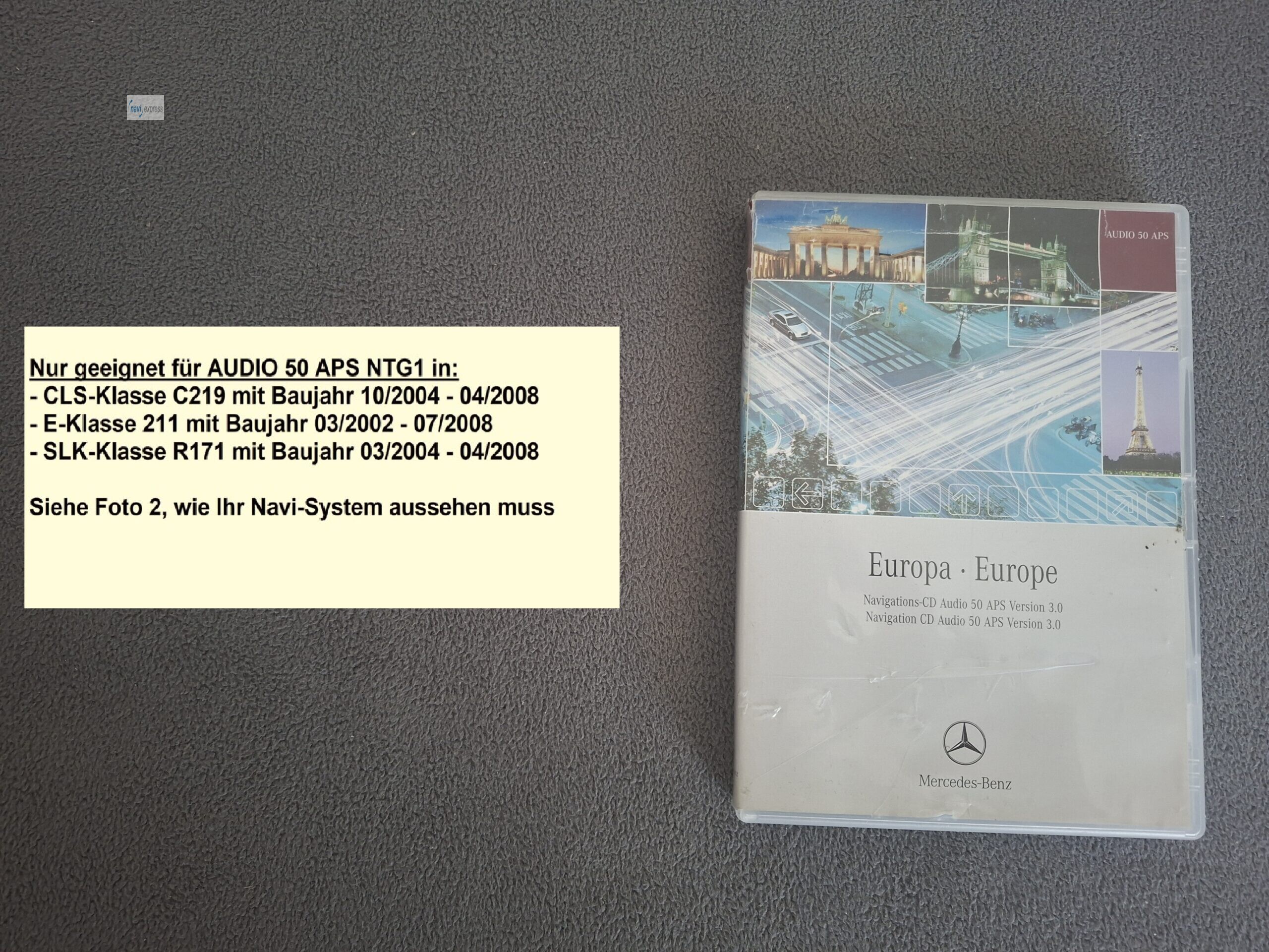 Mercedes-Benz Navi CD Set Audio 50 APS NTG1 Europa 2004 V3.0