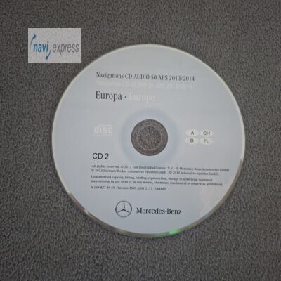 Mercedes Navi CD AUDIO 50 APS NTG2 CD2 Deutschland 2013/2014 Version 15.0