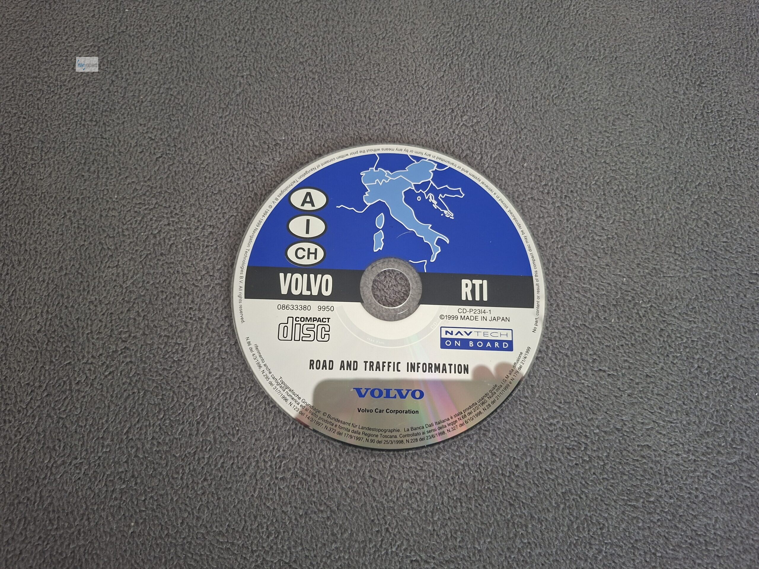 Navigation CD Volvo RTI P2X Österreich Schweiz Italien 1999