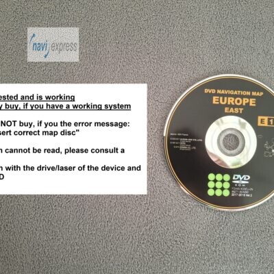 Toyota Navigation DVD TNS600 TNS700 Europa Ost 2017/2018 Ver.2